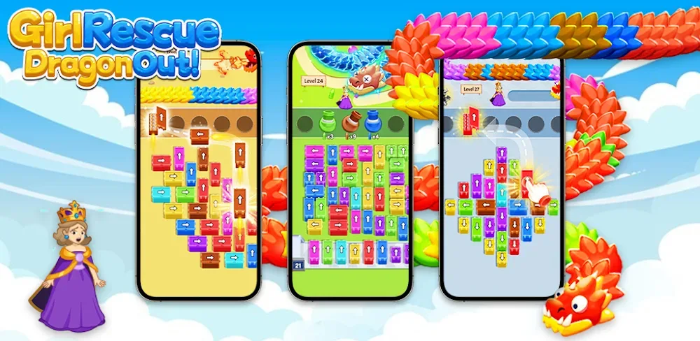 Girl Rescue: Dragon Out v1.0.5.2 MOD APK (Menu, God Mode, Unlocked No Ads)