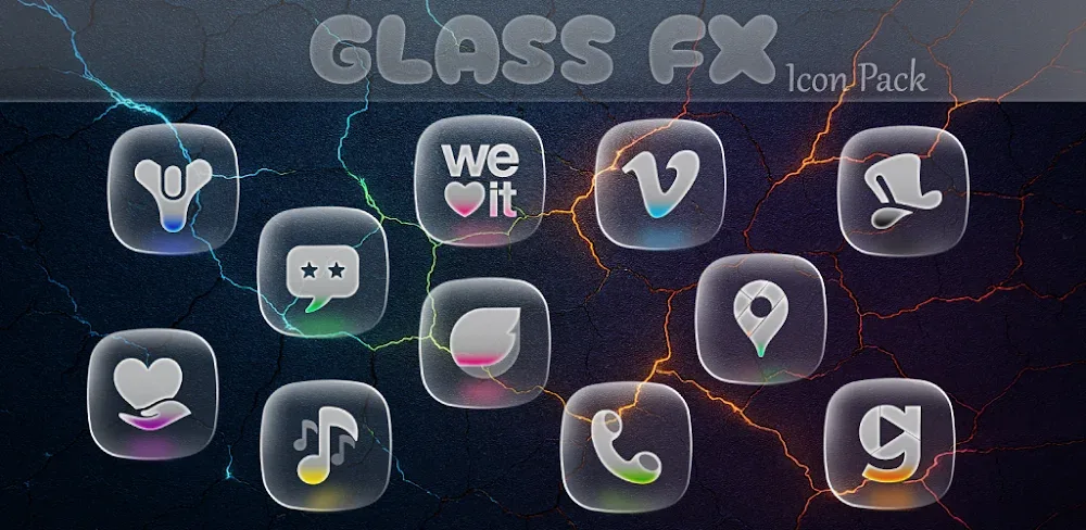 GlassFX Icon Pack v1.0.6 APK (Full Version)