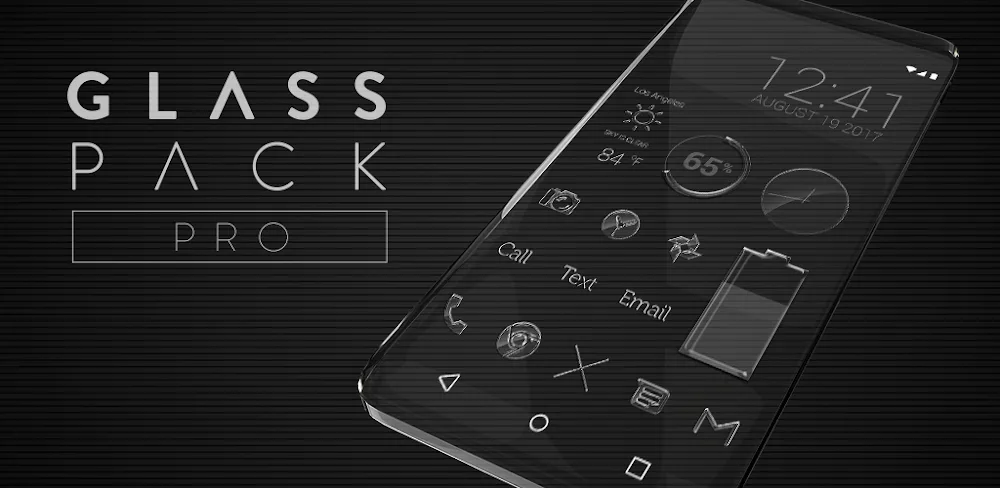 Glass Pack Pro - Clear Icons v3.6.7 APK (Full Version)
