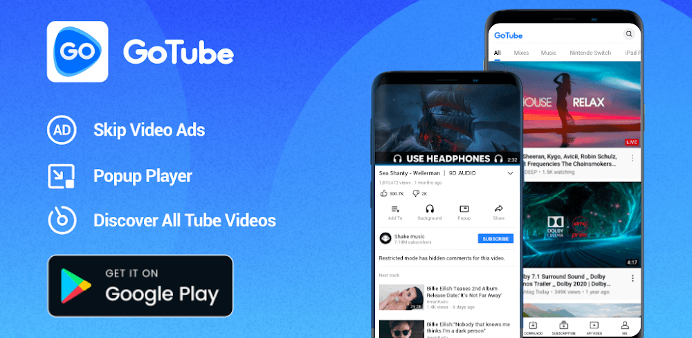 GoTube v4.5.60.004 MOD APK (Premium, Graphics, Color)