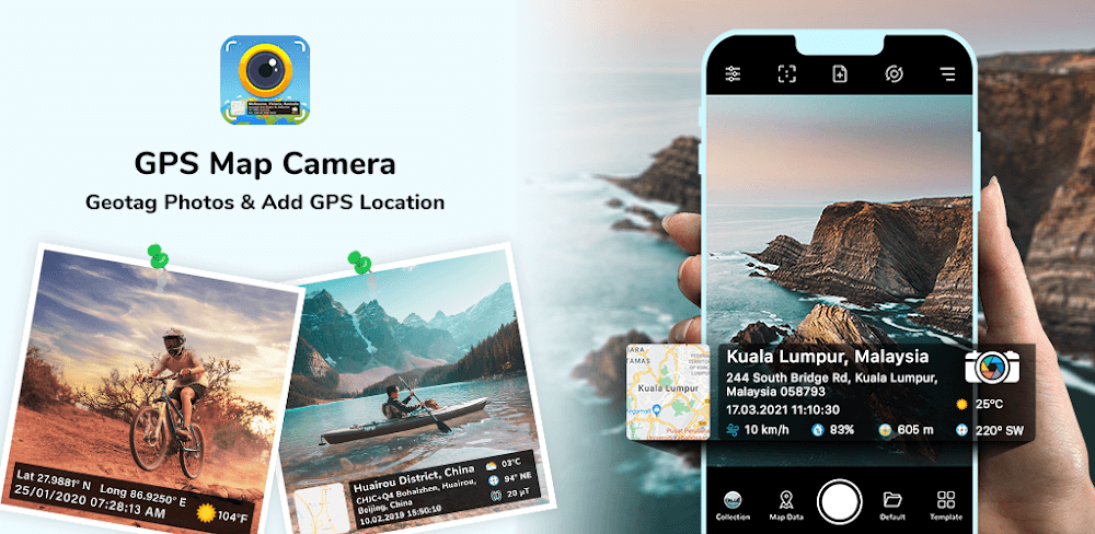 GPS Map Camera v1.9.5 MOD APK (Premium Unlocked)