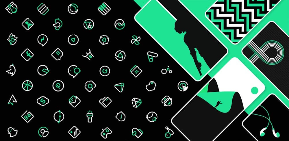 GreenLine Icon Pack: LineX v5.7 APK (Patched)