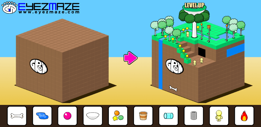 GROW CUBE v1.0.1 MOD APK (No ADS)
