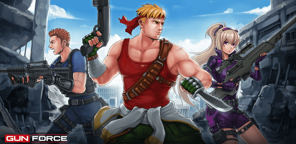 Gun Force v1.74 MOD APK (Damage Multiplier, God Mode)
