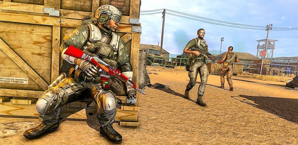 Gun Games Offline Survival v1.21 MOD APK (God Mode, Dumb Enemy)