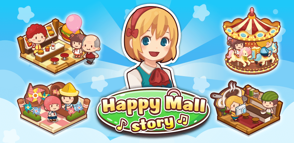 Happy Mall Story v3.0.10 MOD APK (Unlimited Diamond, Free Building, XP Multiple)