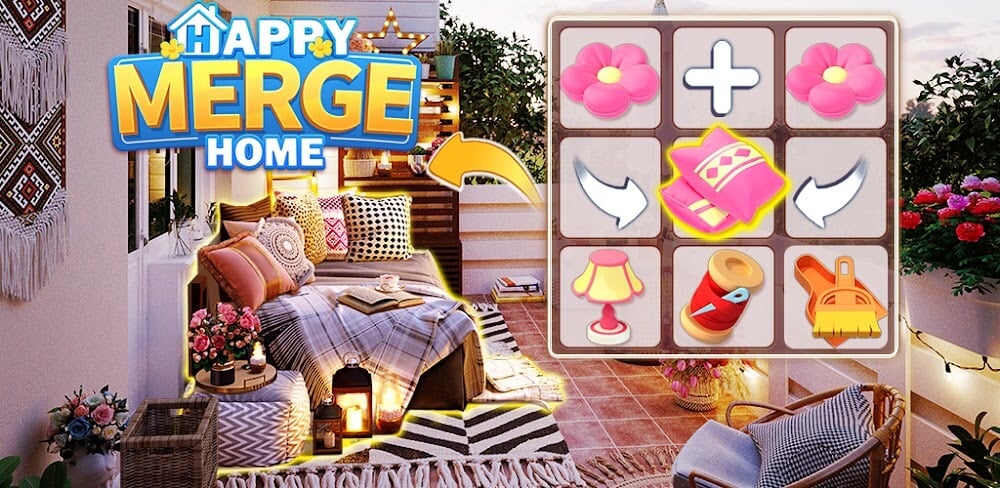 Happy Merge Home v1.0.67 MOD APK (Unlimited Money)