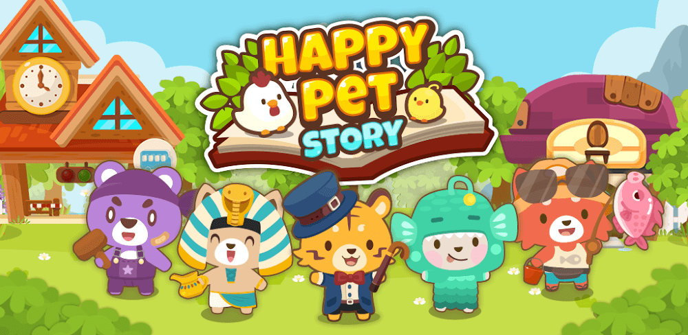 Happy Pet Story 2.2.3 MOD APK (Unlimited Money, Max Fever, Fast Harvest, Catalog)
