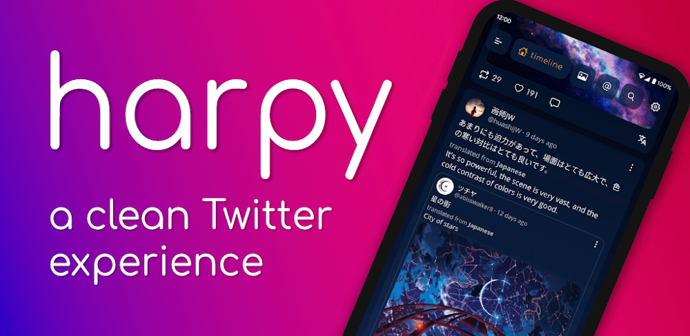 Harpy Pro for Twitter v0.10.1 APK (Paid)