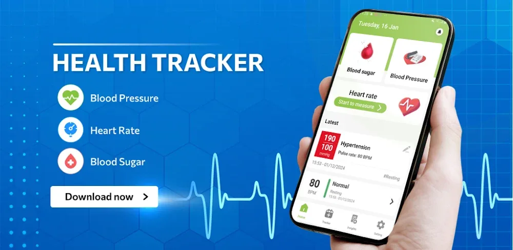 Health Tracker v1.0.52 MOD APK (Premium Unlocked)