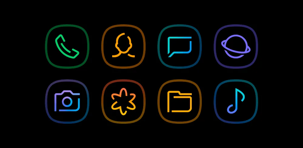 Horux Black - Icon Pack v9.2 APK (Full Version)