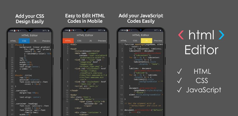 HTML Editor App v6.1.1 MOD APK (Premium Unlocked)