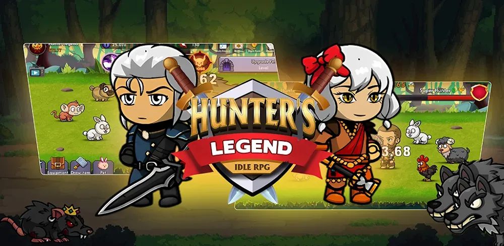 Hunter's Legend Idle RPG v1.0 MOD APK (Menu, God Mode)