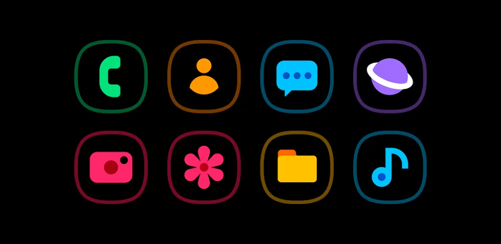 HuxOne Dark - Icon Pack v3.3 APK (Full Version)