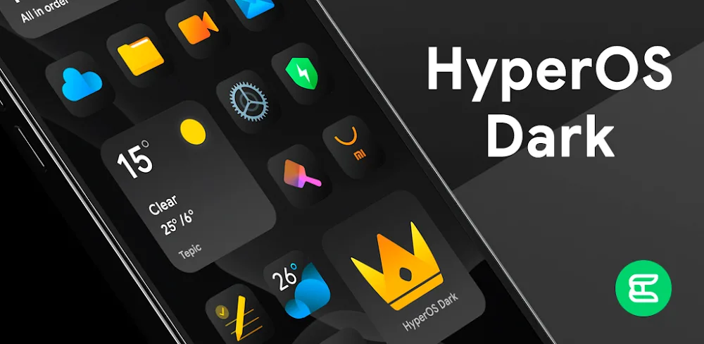 HyperDark - Icon Pack v1.2.0 APK (Full Version)