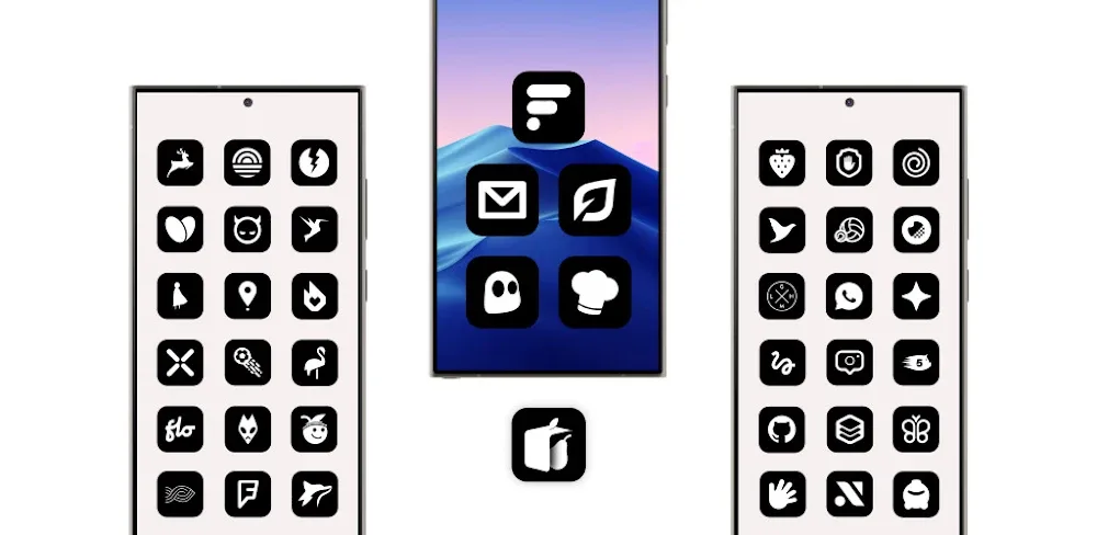 iBlack - Icon Pack v6.1 APK (Full Version)