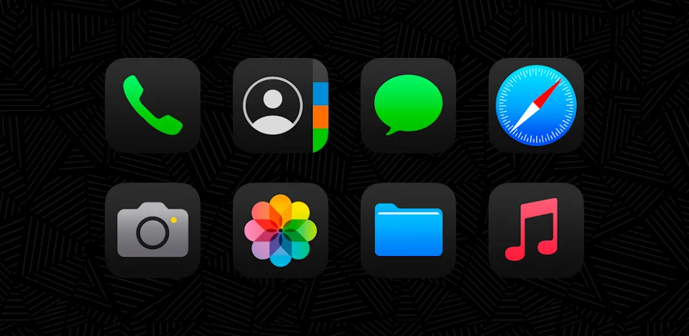 iDarkOS 18 - Icon Pack v1.4.0 APK (Full Version)