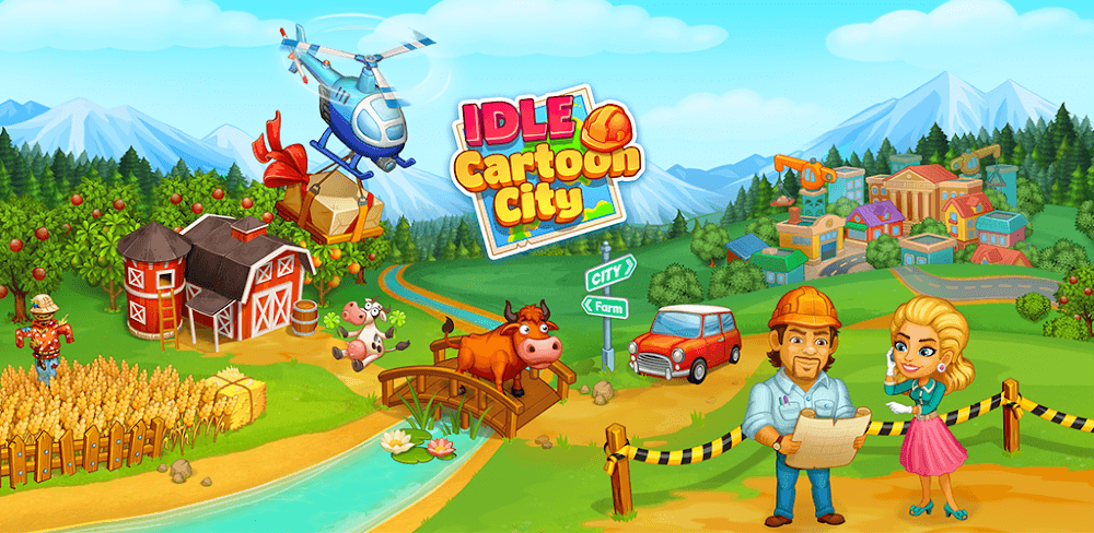 Idle Cartoon City v1.20 MOD APK (Free Upgrades)