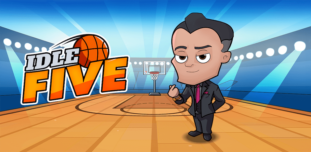 Idle Five Basketball v1.44.2 MOD APK (Menu/Money, Skill CD, Attack speed)