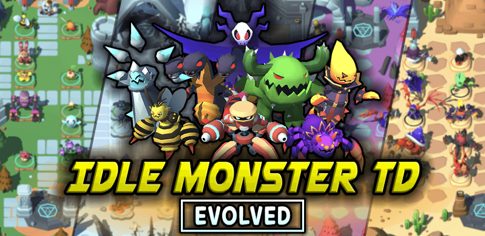 Idle Monster TD Evolved 75.0.1 MOD APK (One Hit Kill)