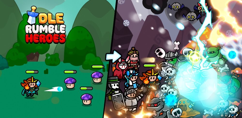Idle Rumble Heroes v1.6.0 MOD APK (Godmode, Damage, Defense Multiplier)