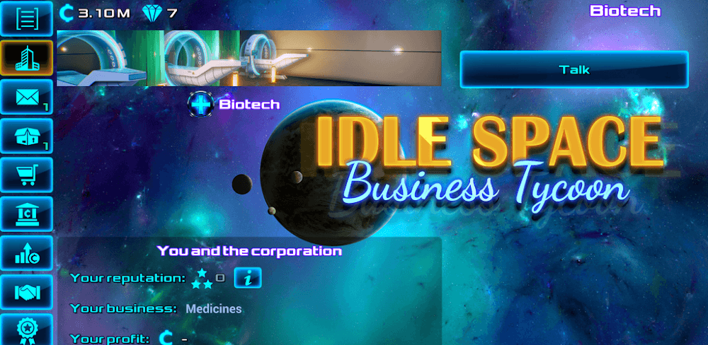 Idle Space Business Tycoon v2.1.64 MOD APK (Unlimited Diamonds)