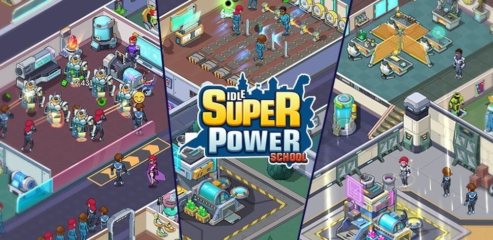 Idle Superpower School v2.3.5 MOD APK (Free Rewards, Unlimited Money)