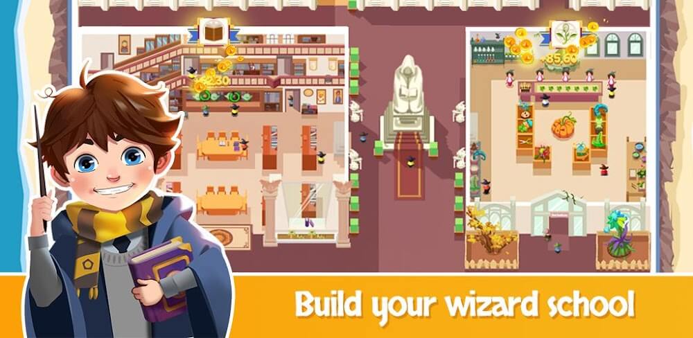 Idle Wizard School v1.9.6 MOD APK (Unlimited Money)