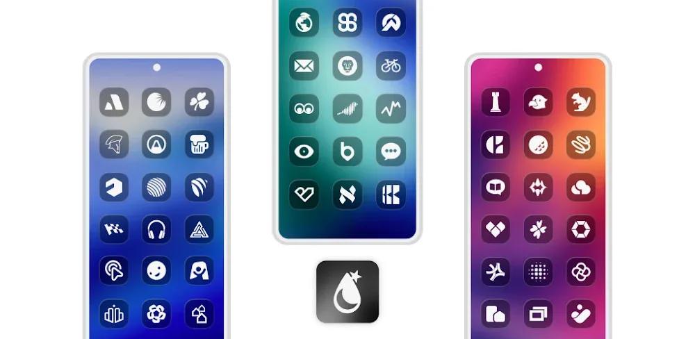 iGlass Dark OS 26 Icon Pack v6.1 APK (Full Version)