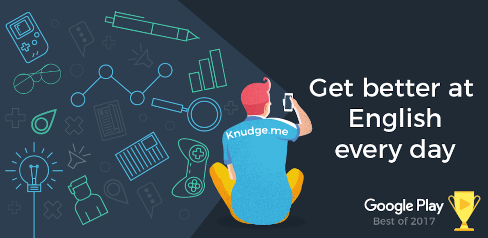 Knudge.me - Improve English v3.16.0 MOD APK (Premium Unlocked)