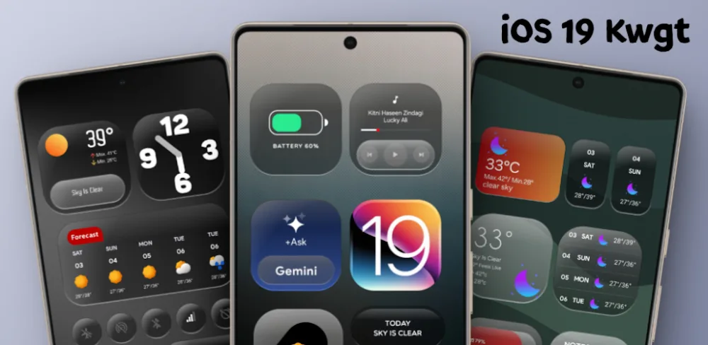 iOS 19 Kwgt v1.5.1 APK (Full Version)