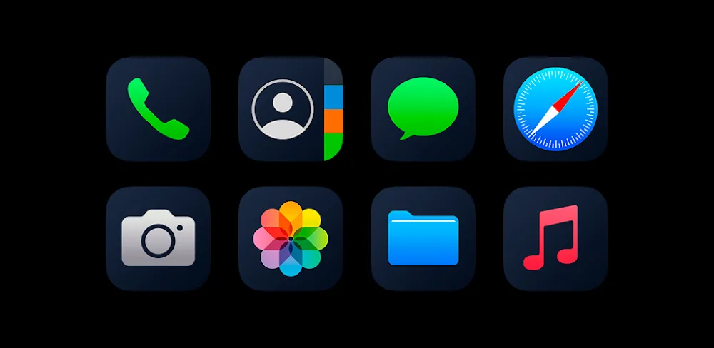 iPeach Black - Icon Pack v2.0.0 APK (Full Version)