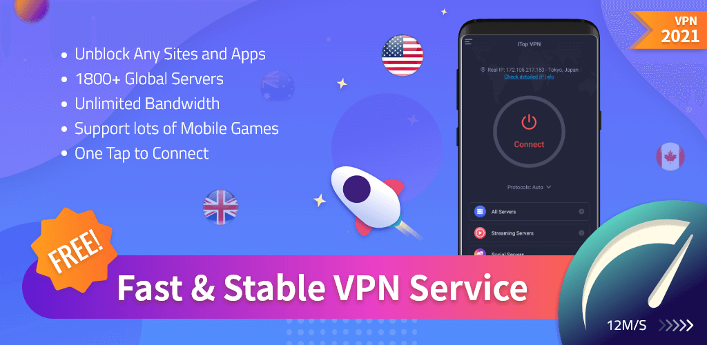 iTop VPN v3.5.0 APK + MOD (VIP Unlocked)
