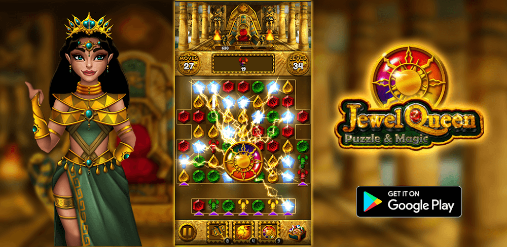 Jewel Queen: Puzzle & Magic v2.2.6 MOD APK (Unlimited Coins)