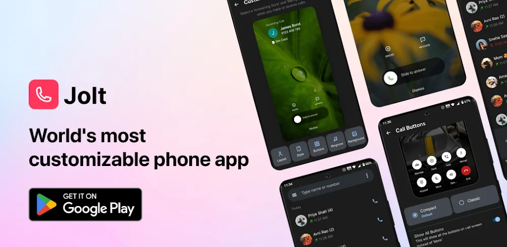 Jolt Call background & Screen v9.8.2 MOD APK (Premium Unlocked)