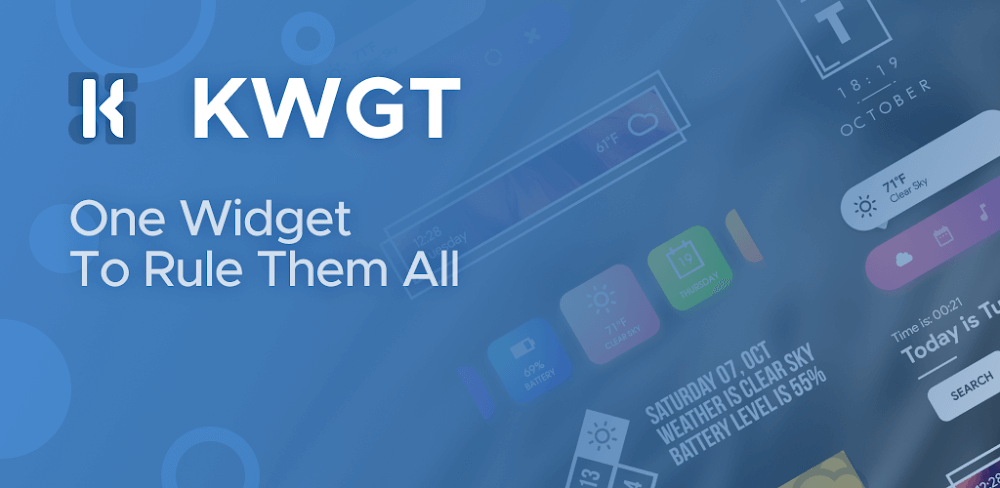 KWGT Kustom Widget Maker v3.82b603417 MOD APK (Pro Unlocked)