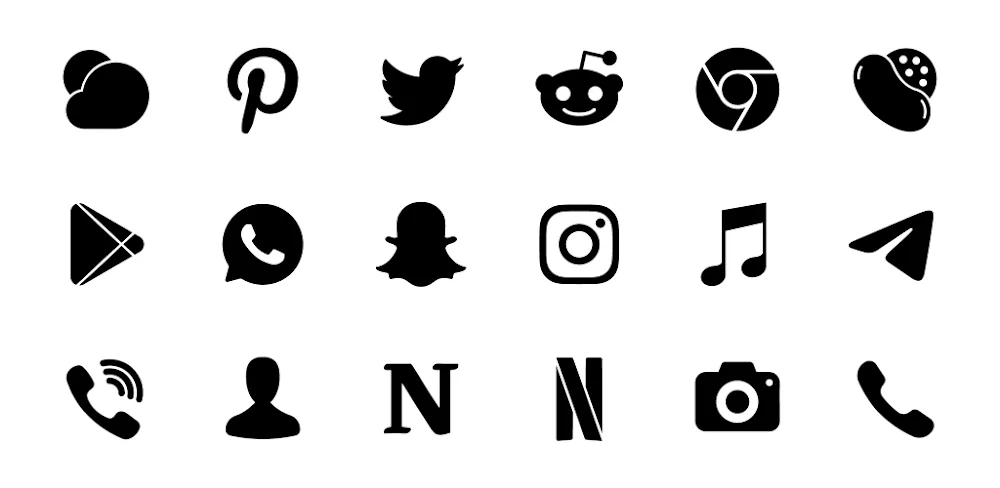 Lena Black - Glyph Icon Pack v2.1.3 APK (Full Version)