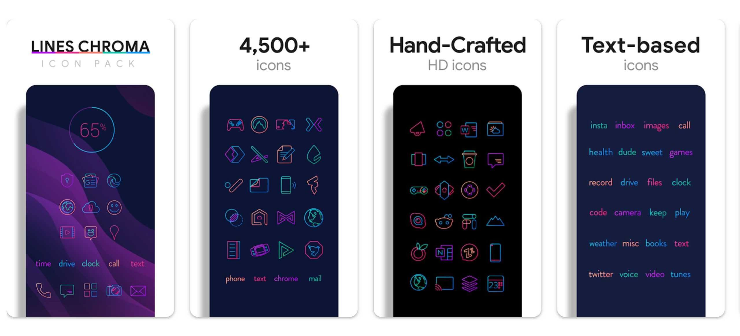 Lines Chroma - Icon Pack v3.6.7 APK (Full Version)