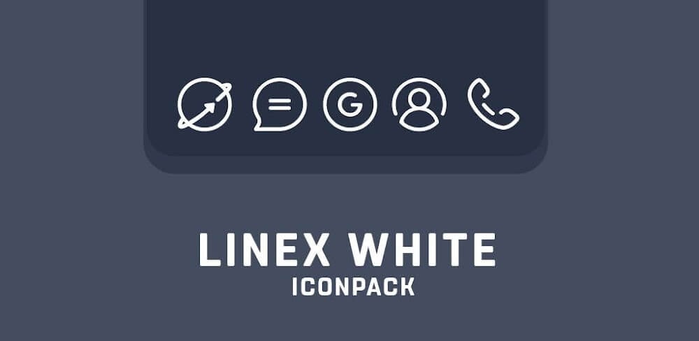 LineX White Icon Pack v5.7 APK (Patched)