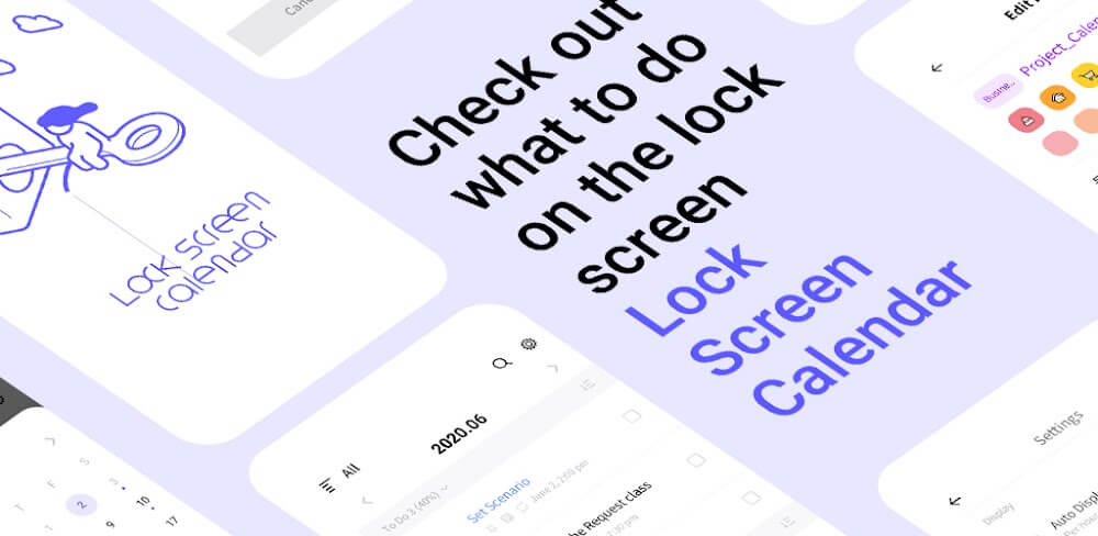 LockScreen Calendar - Schedule v2.1.16 APK + MOD (Premium Unlocked)