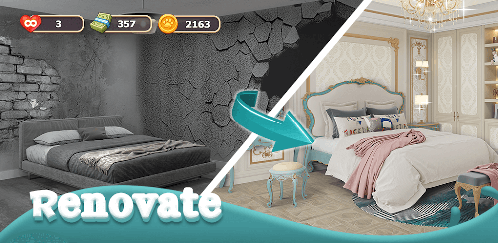Love Design - Home Makeover v0.1.2.485 MOD APK (Unlimited Money)