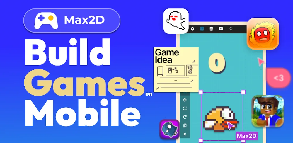 Max2D: Game Maker v2026.01.29 MOD APK (Premium Unlocked)