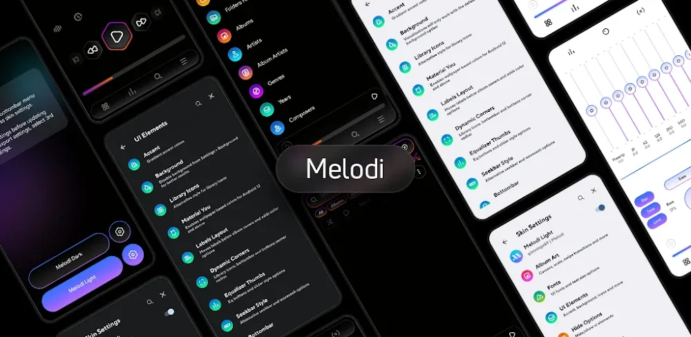 Melodi - Poweramp v3 Skin v1.2.6 APK (Full Version)