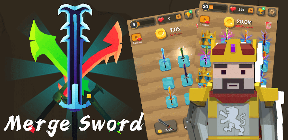 Merge Sword v2.3.9 MOD APK (Instant Achievement Reward)