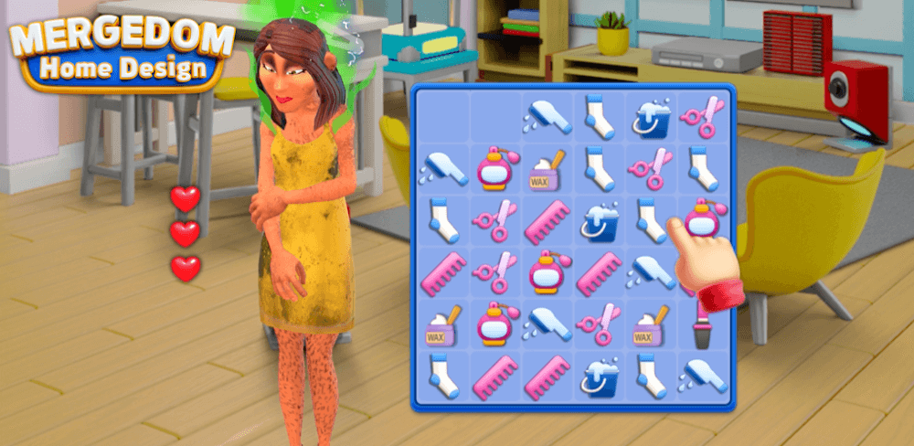 Mergedom: Home Design v8.6.7 MOD APK (Menu, Unlimited All)