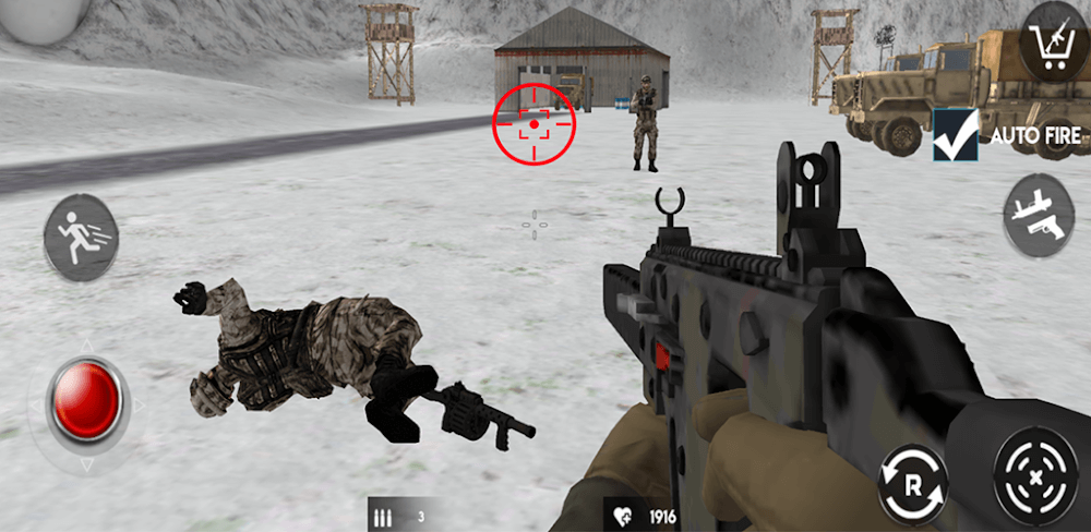 Modern Commando 3D v1.0.37 MOD APK (God Mode, Dumb Enemy)