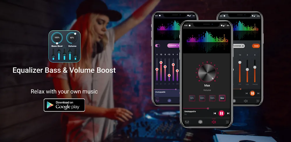 Music Equalizer - Bass Booster v3.0.3 MOD APK (Premium Unlocked)