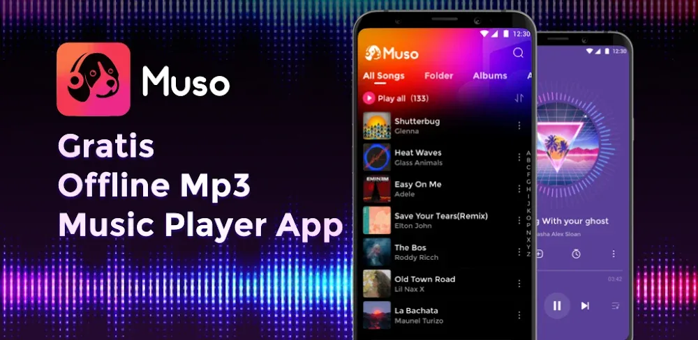 Muso Music Player v1.3.9 MOD APK (Premium Unlocked)