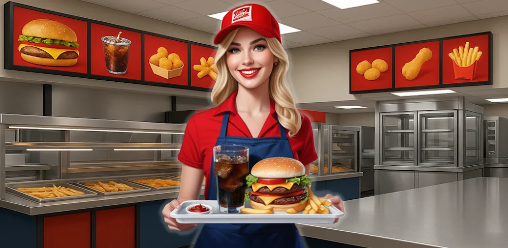 My Burger House Simulator v1.0.27 MOD APK (Menu, Unlimited Speed Up, Unlock All Staff, Remove Ads)