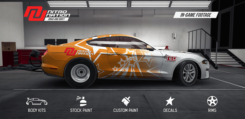 Nitro Nation v8.4.0 MOD APK + OBB (Auto Perfect, Time Delay)